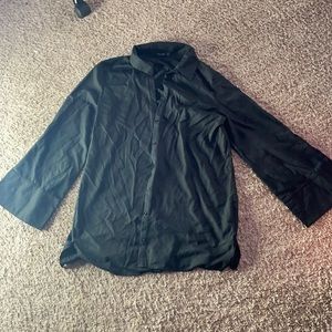 Button up wide sleeve